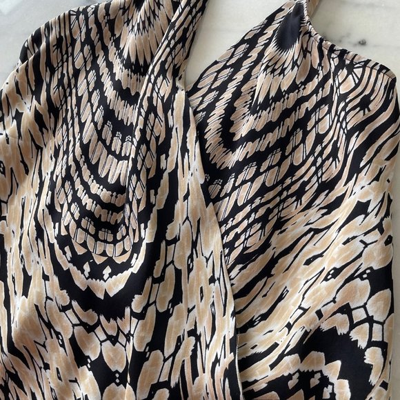 Chelsea Flower Printed Silk Halter Tank - Picture 10 of 14